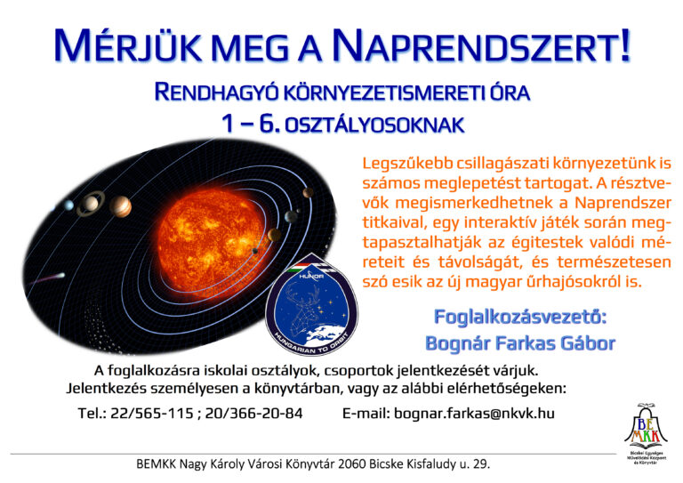 Mérjük meg a Naprendszert!