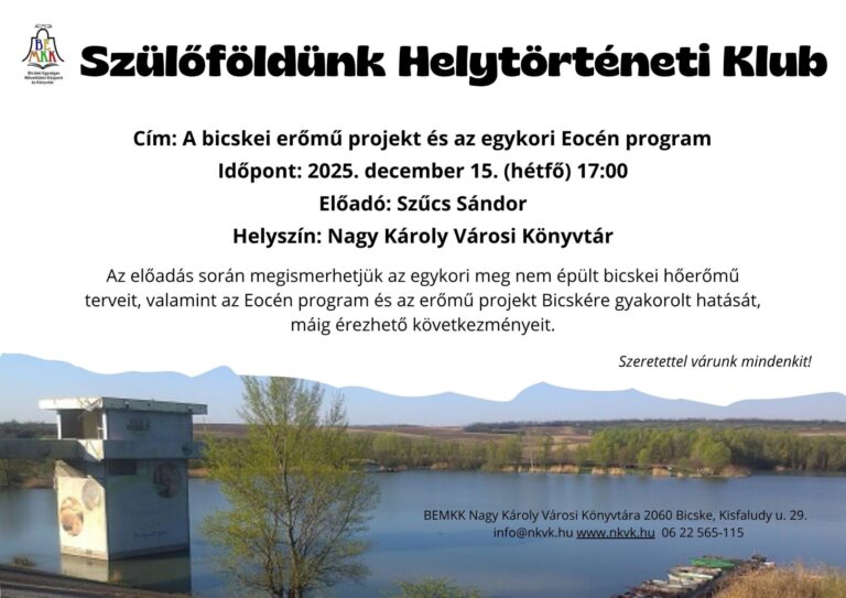 Bicskei erőmű projekt és az egykori Eocén program