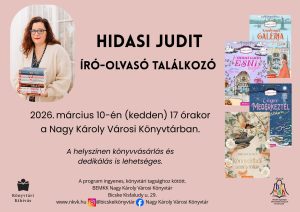 Hidasi Judit író-olvasó találkozó