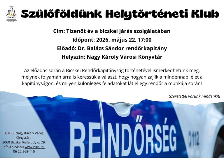 Tizenöt év a bicskei járás szolgálatában