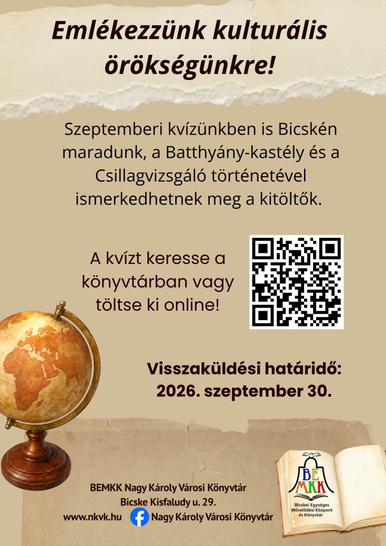 Kúltúrális Örökség Napja kvízjáték